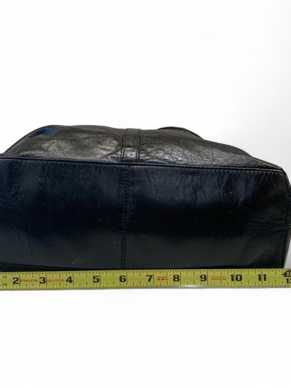 Latico Black Tote Shoulder Bag Zip‎ Closure Floral Lined Inner Pockets - Picture 5 of 16
